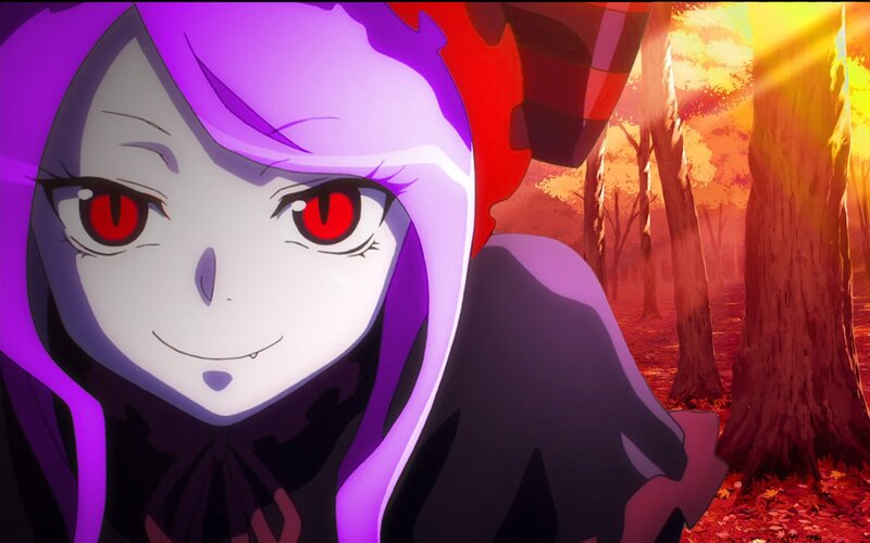 Anime Character with Purple Hair — Dramatic, Autumn