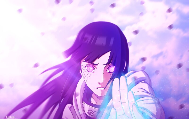 Anime Character with Purple Hair — Dramatic, Chakra