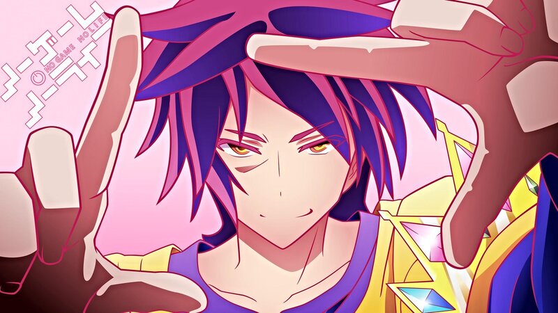 Anime Character with Purple Hair — Dramatic, Hands, Yellow Armor