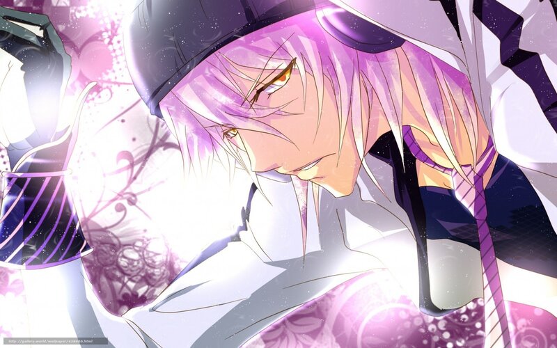 Anime Character with Purple Hair — Dramatic, Hat, Eyes