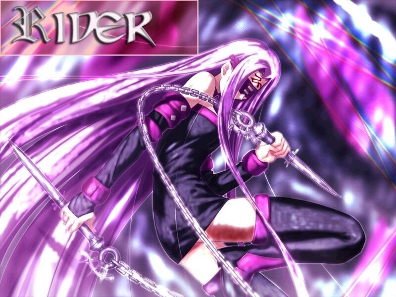 Anime Character with Purple Hair — Dramatic, Intense, Sword