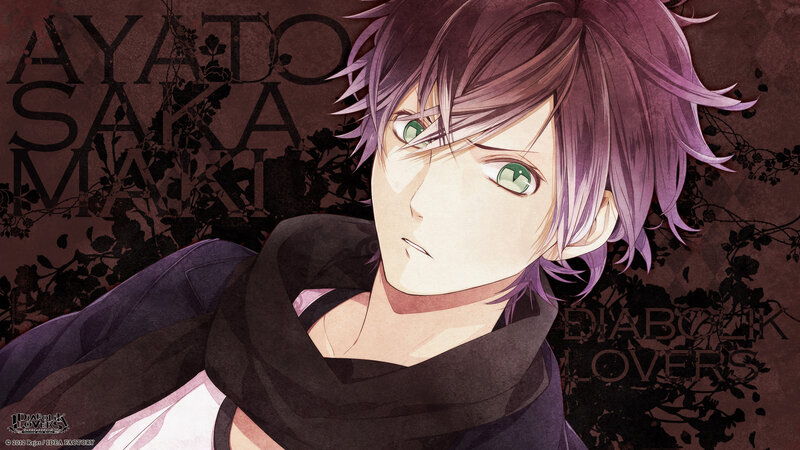 Anime Character with Purple Hair — Dramatic, Manga, Green Eyes