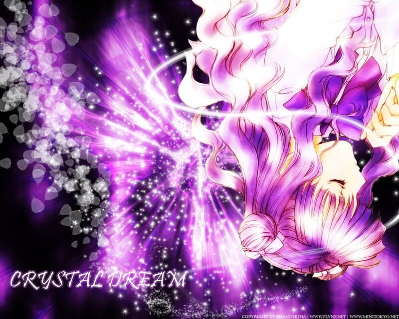 Anime Character with Purple Hair — Dramatic, Manga, Sparkles