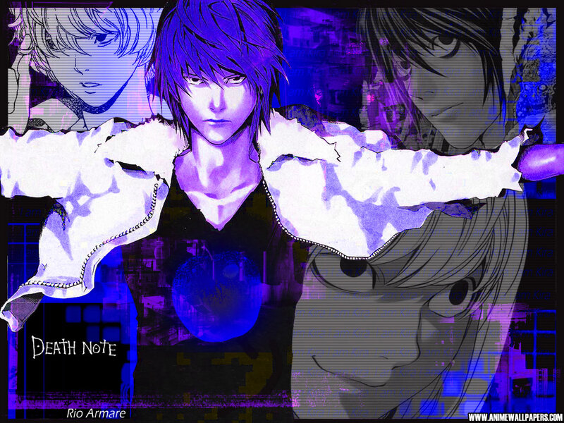 Anime Character with Purple Hair — Dramatic, Manga, Text Overlay