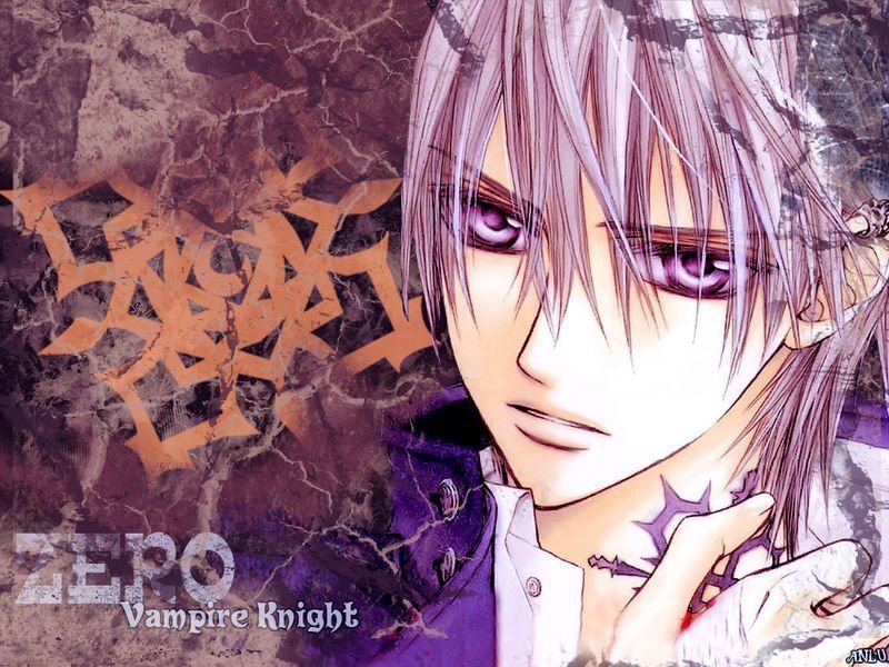 Anime Character with Purple Hair — Dramatic, Manga