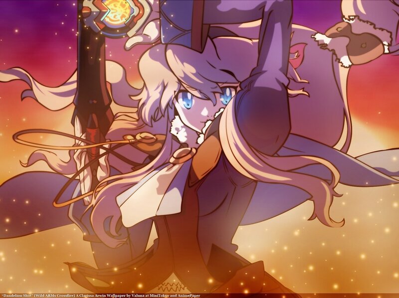 Anime Character with Purple Hair — Dramatic, Sunset, Sword
