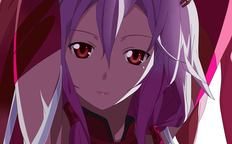 Anime Character with Purple Hair — Dramatic, Tear