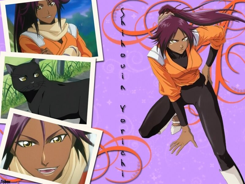 Anime Character with Purple Hair — Dynamic