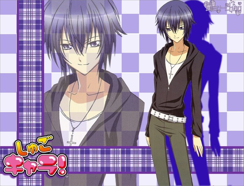 Anime Character with Purple Hair — Neutral