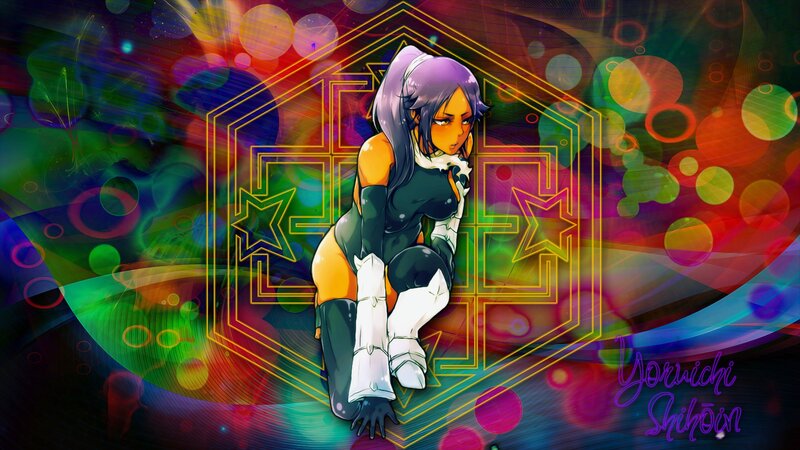 Anime Character with Purple Hair — Vibrant