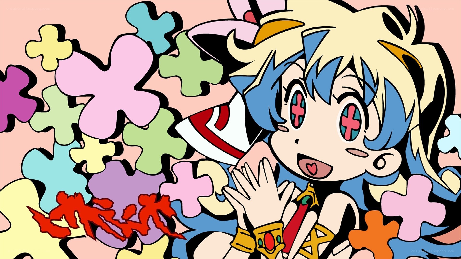 anime character with puzzle pieces
