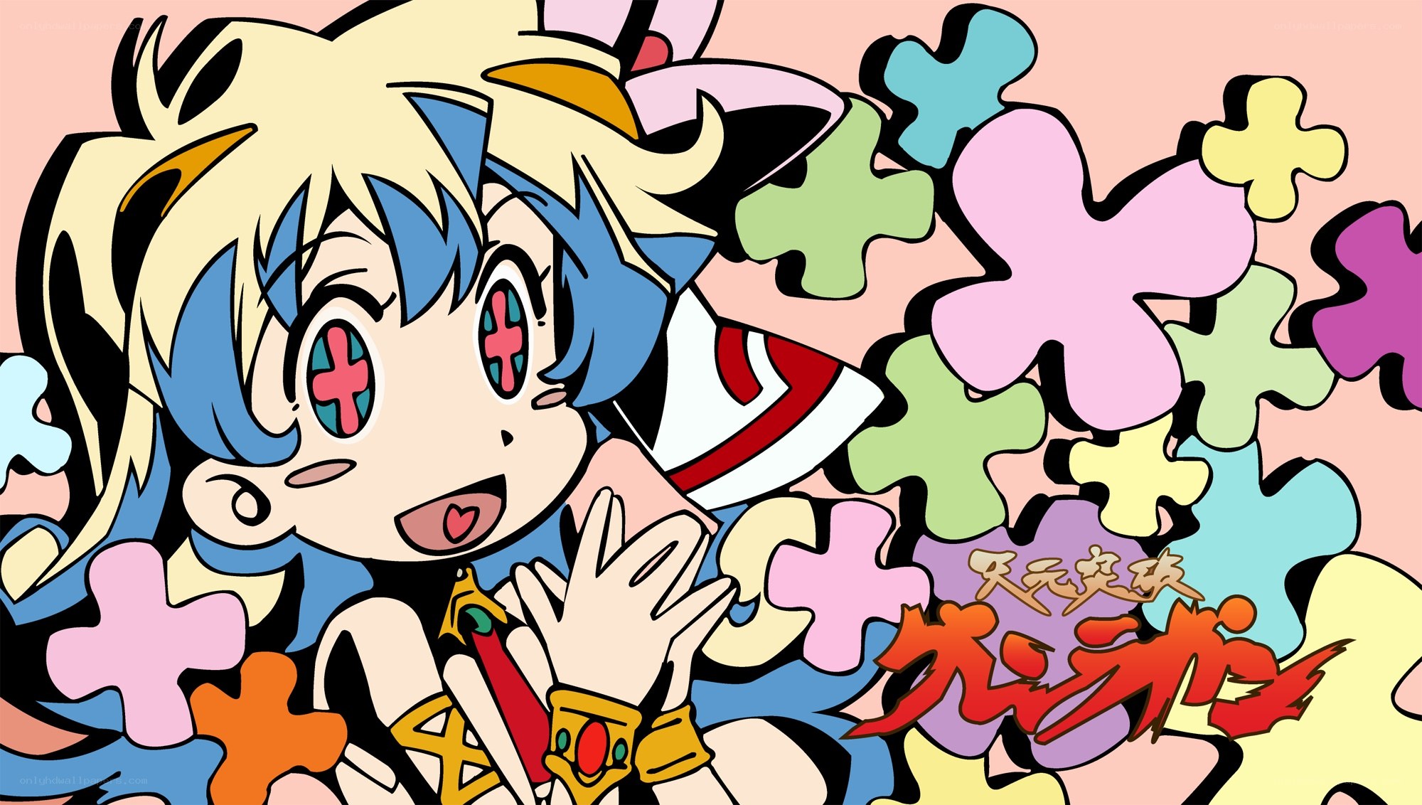 anime character with puzzle pieces