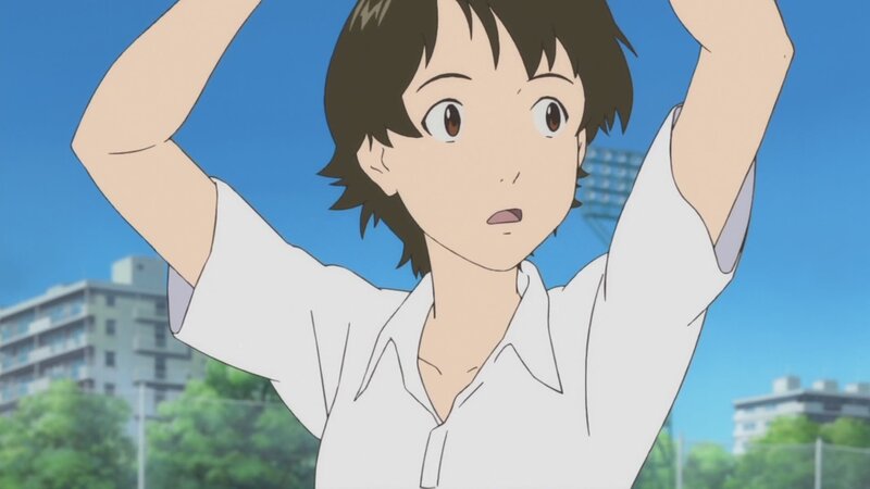 anime character with raised arms