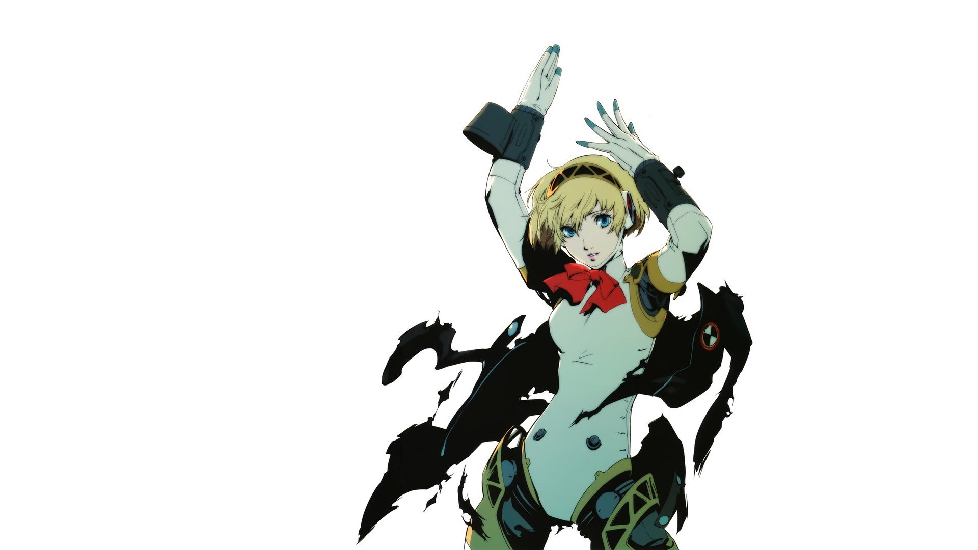 anime character with raised hands