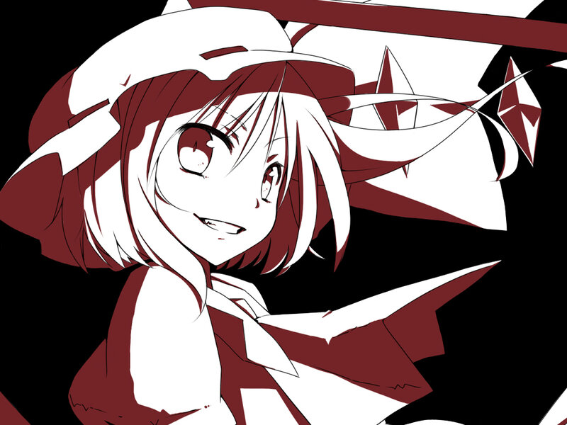 anime character with red and white hair