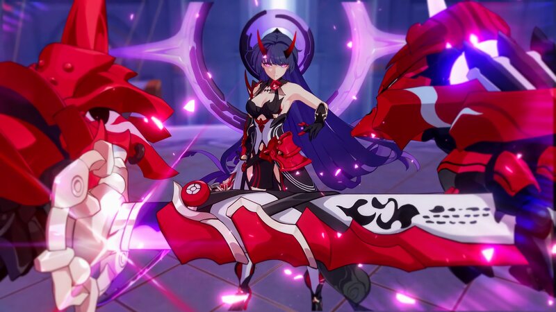 Anime Character with Red Armor — Dramatic, Digital Art, Red Armor