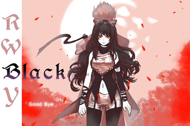 Anime character with red background