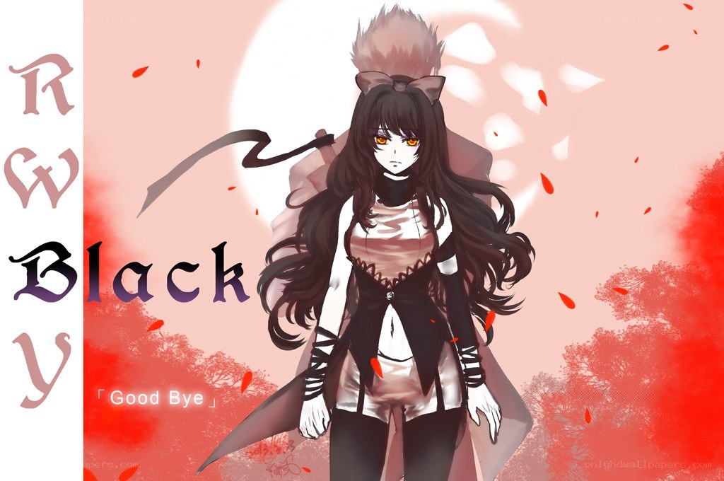 Anime character with red background