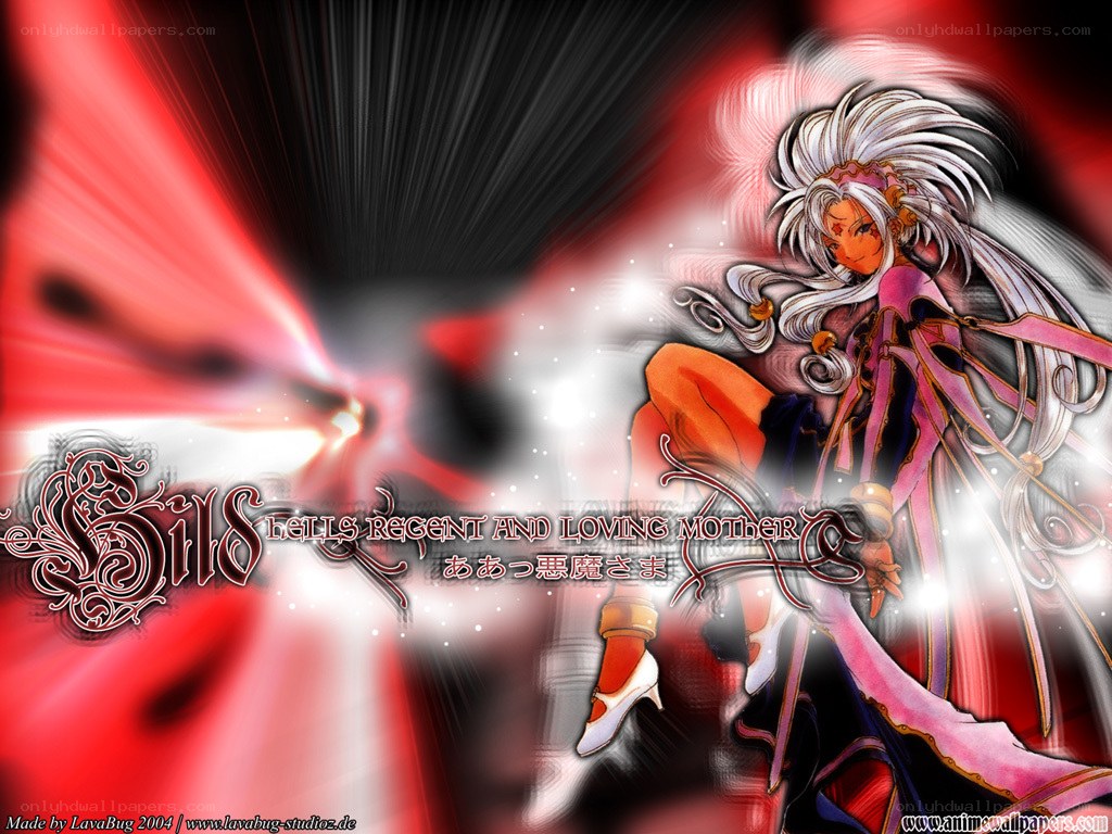 anime character with red background