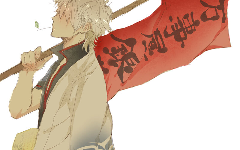 anime character with red banner