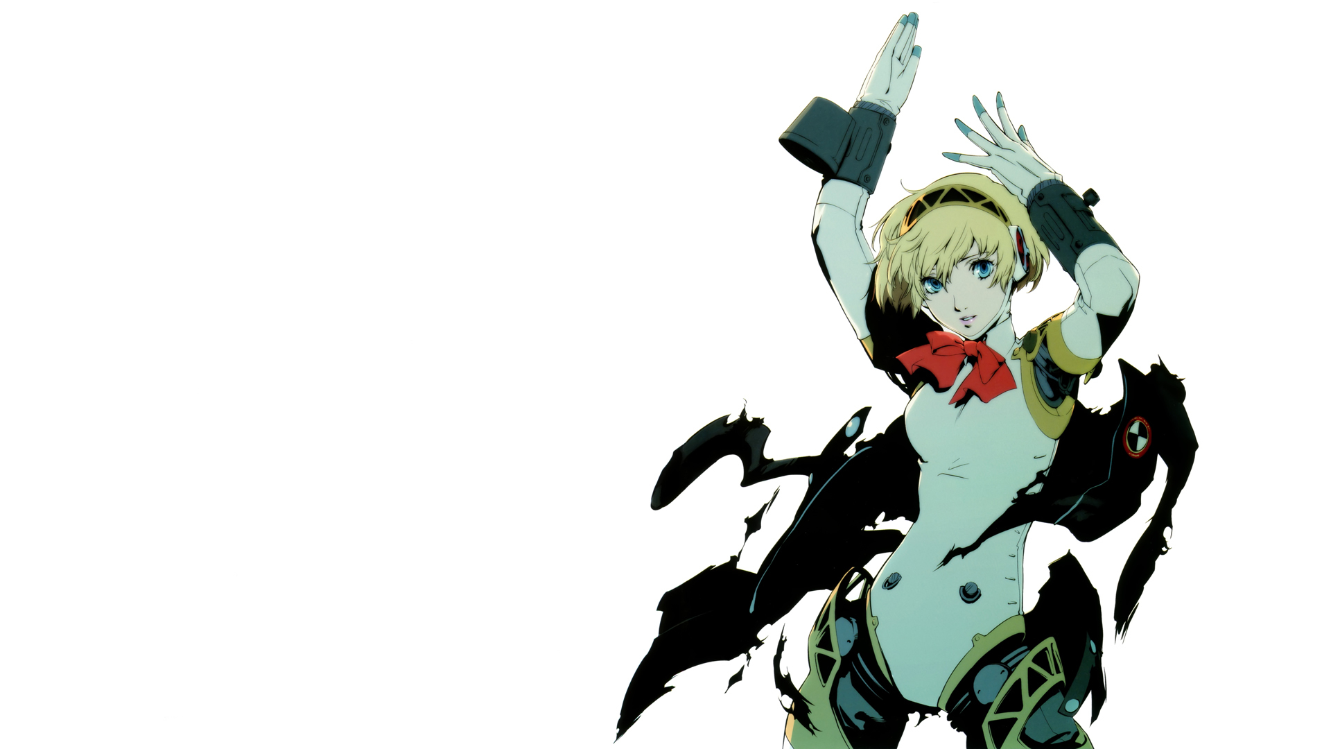 anime character with red bow