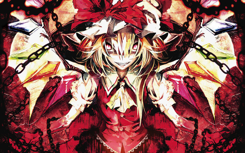 Anime Character with Red Bow — Dramatic