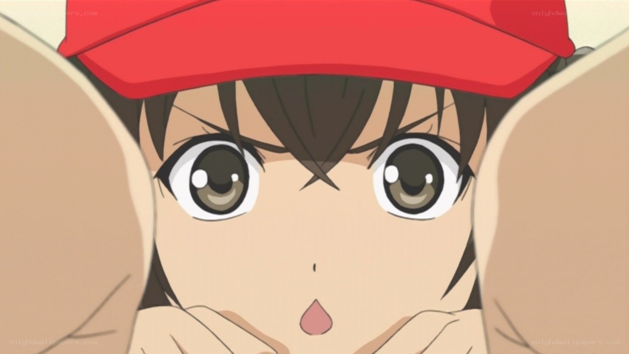 anime character with red cap