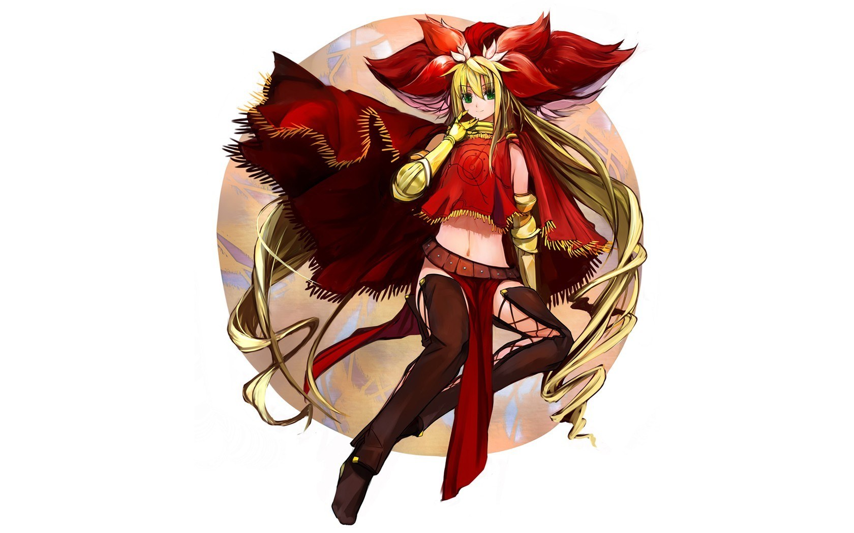 anime character with red cape