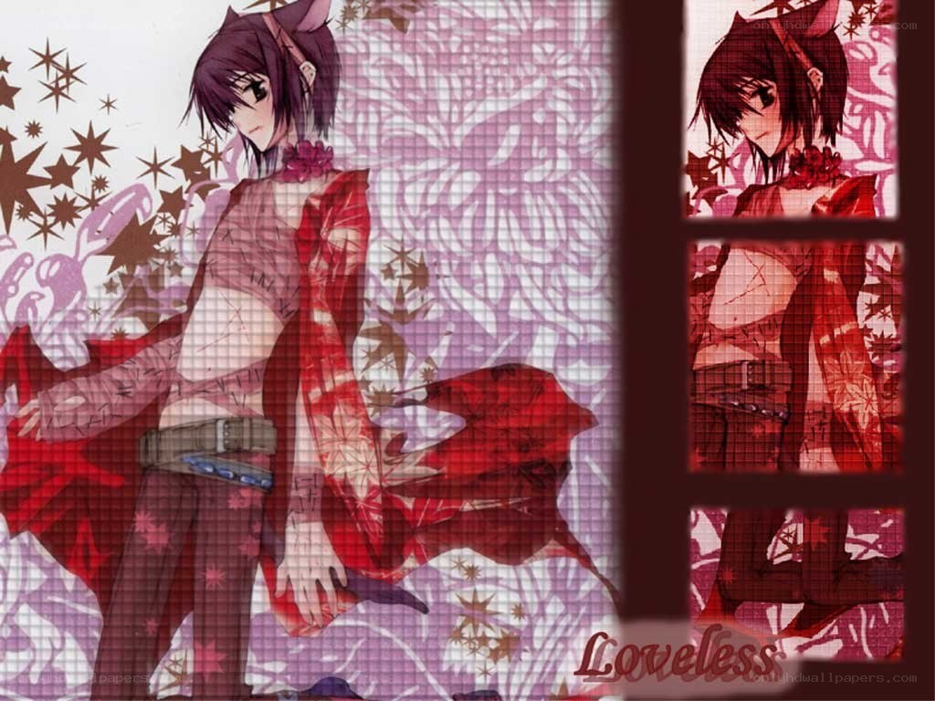Anime character with red cloak