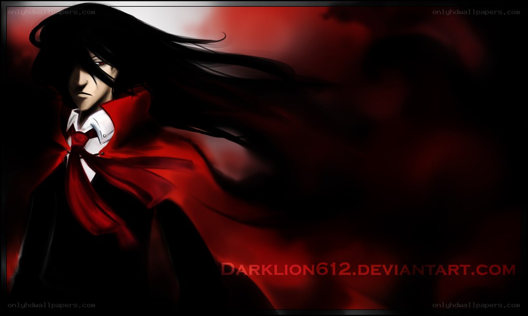 anime character with red cloak