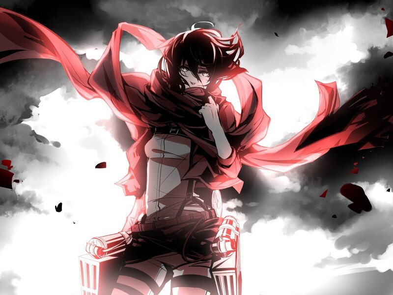 Anime Character with Red Cloak — Dramatic, Manga
