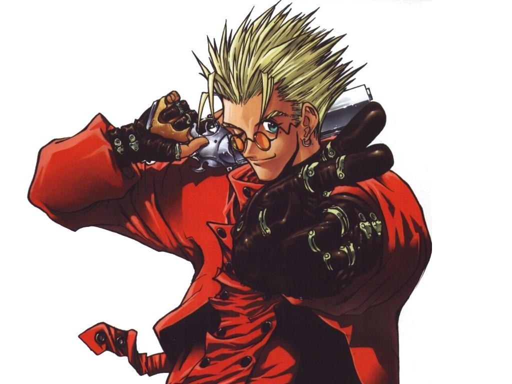 Anime character with red coat