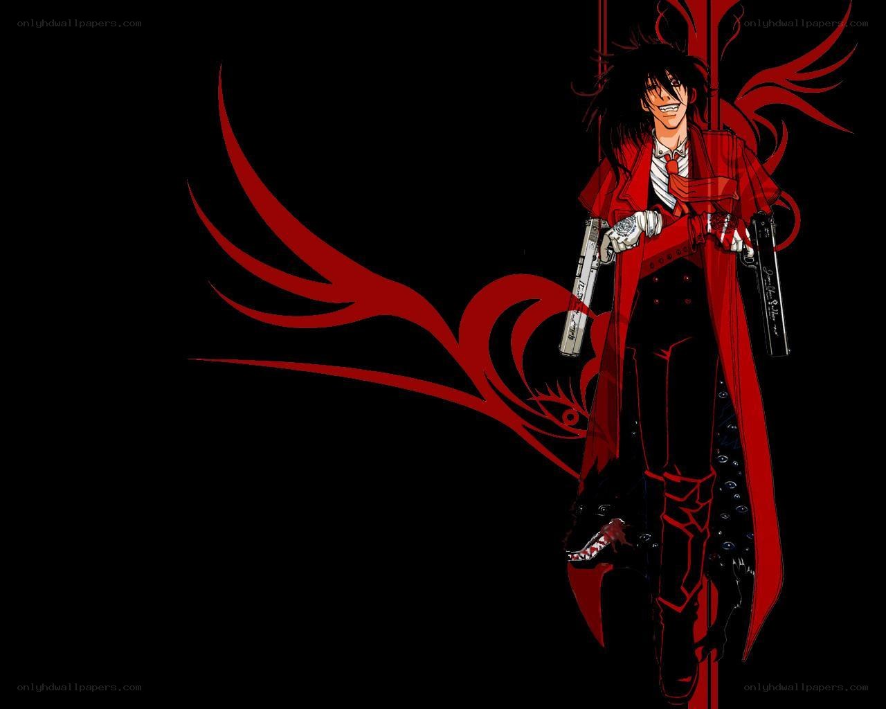 Anime character with red coat
