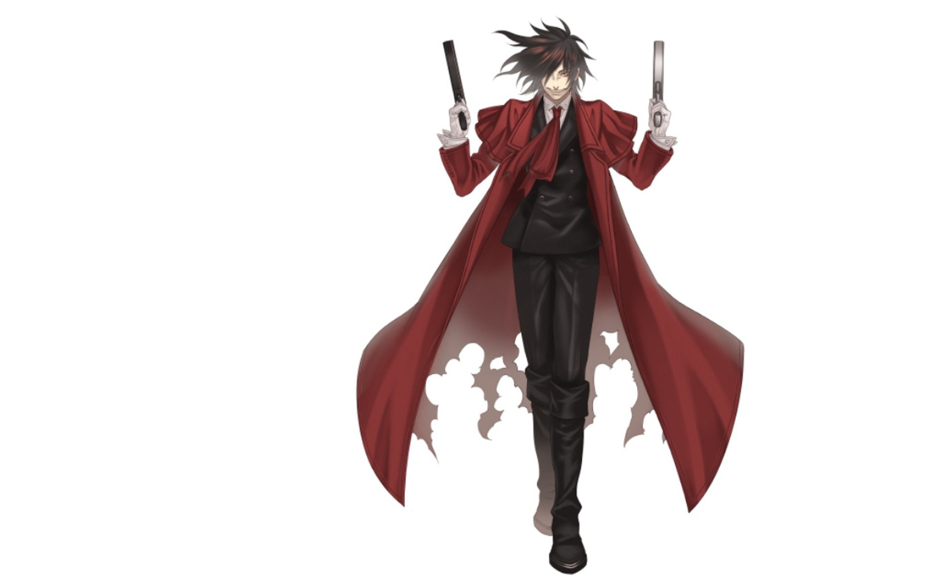 Anime character with red coat