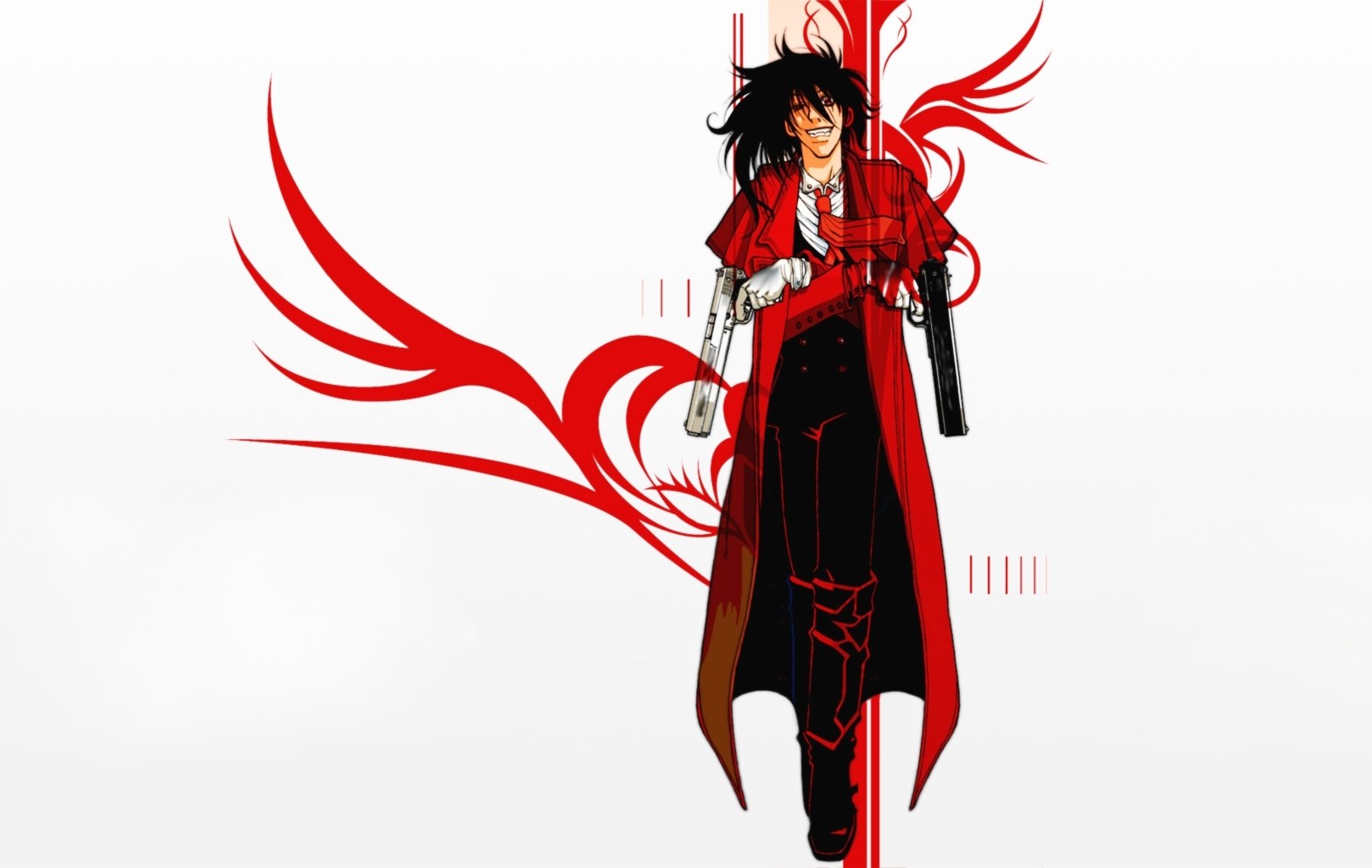 anime character with red coat
