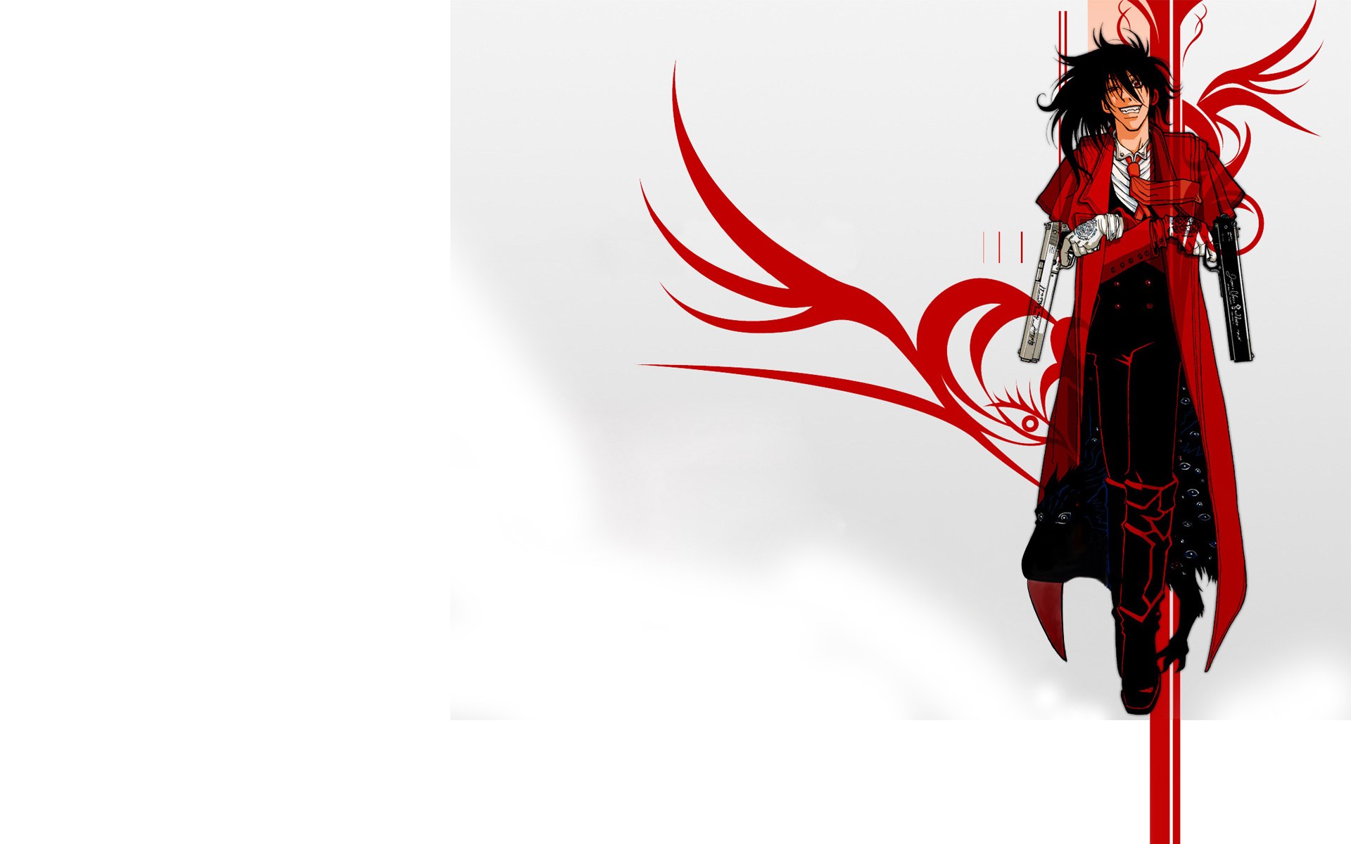 anime character with red coat