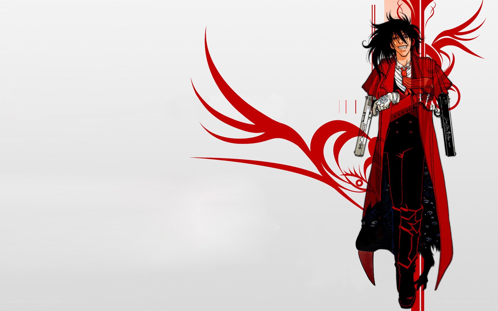 anime character with red coat