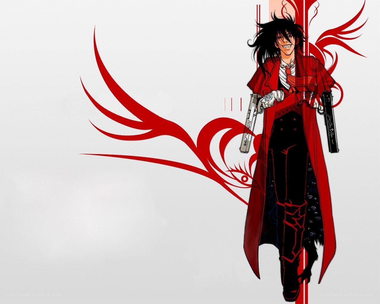 anime character with red coat