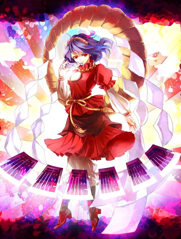 anime character with red dress