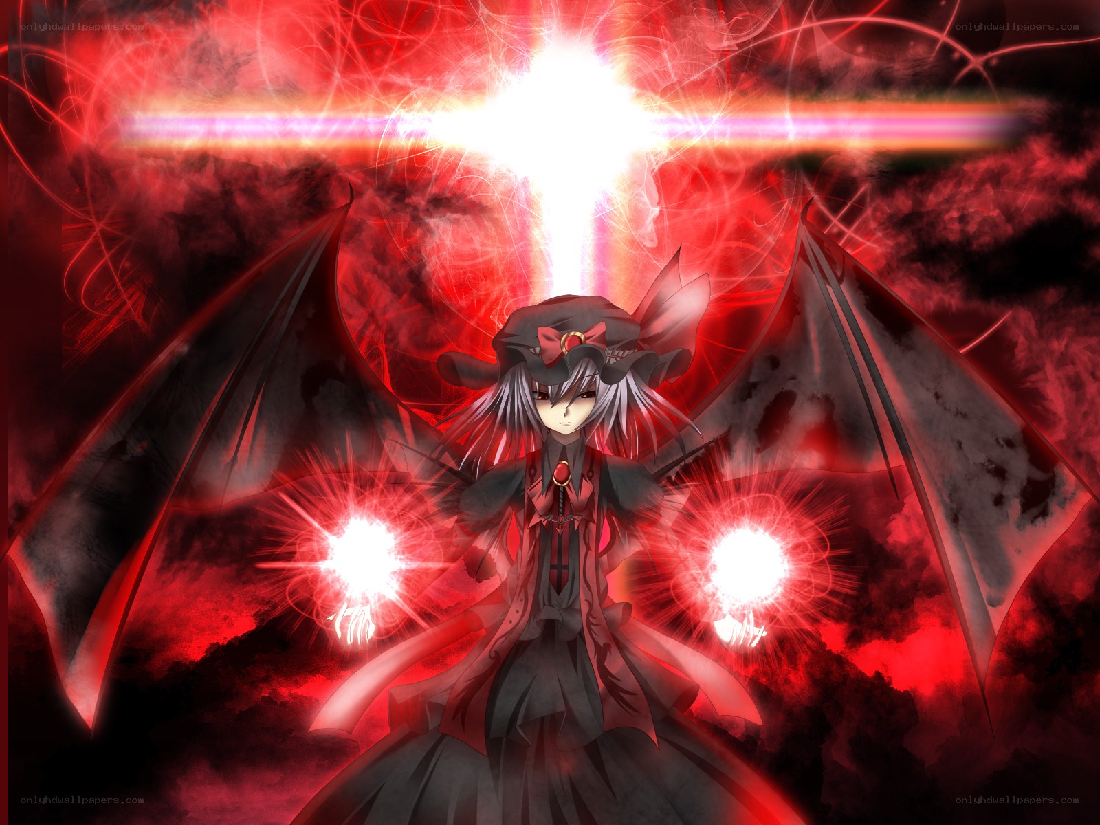 anime character with red energy
