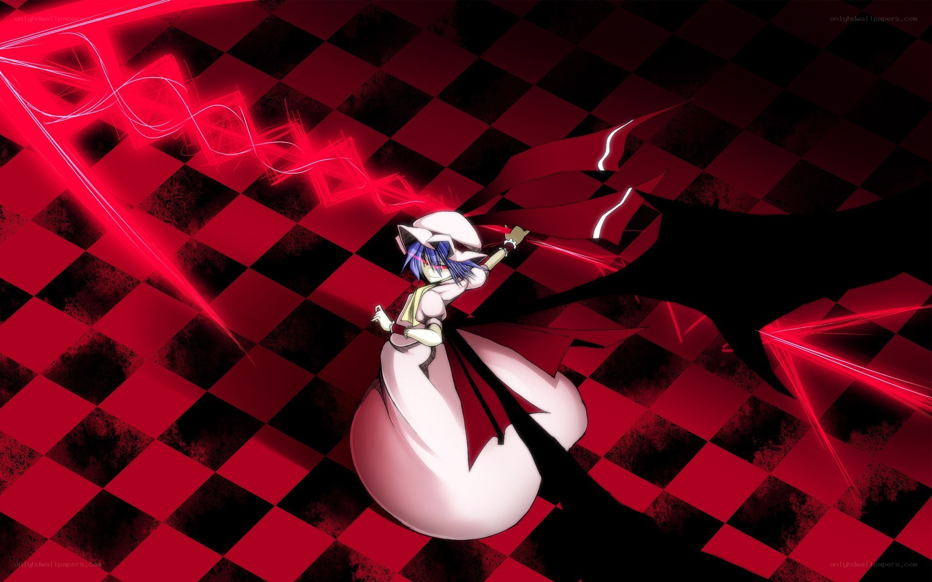 anime character with red energy