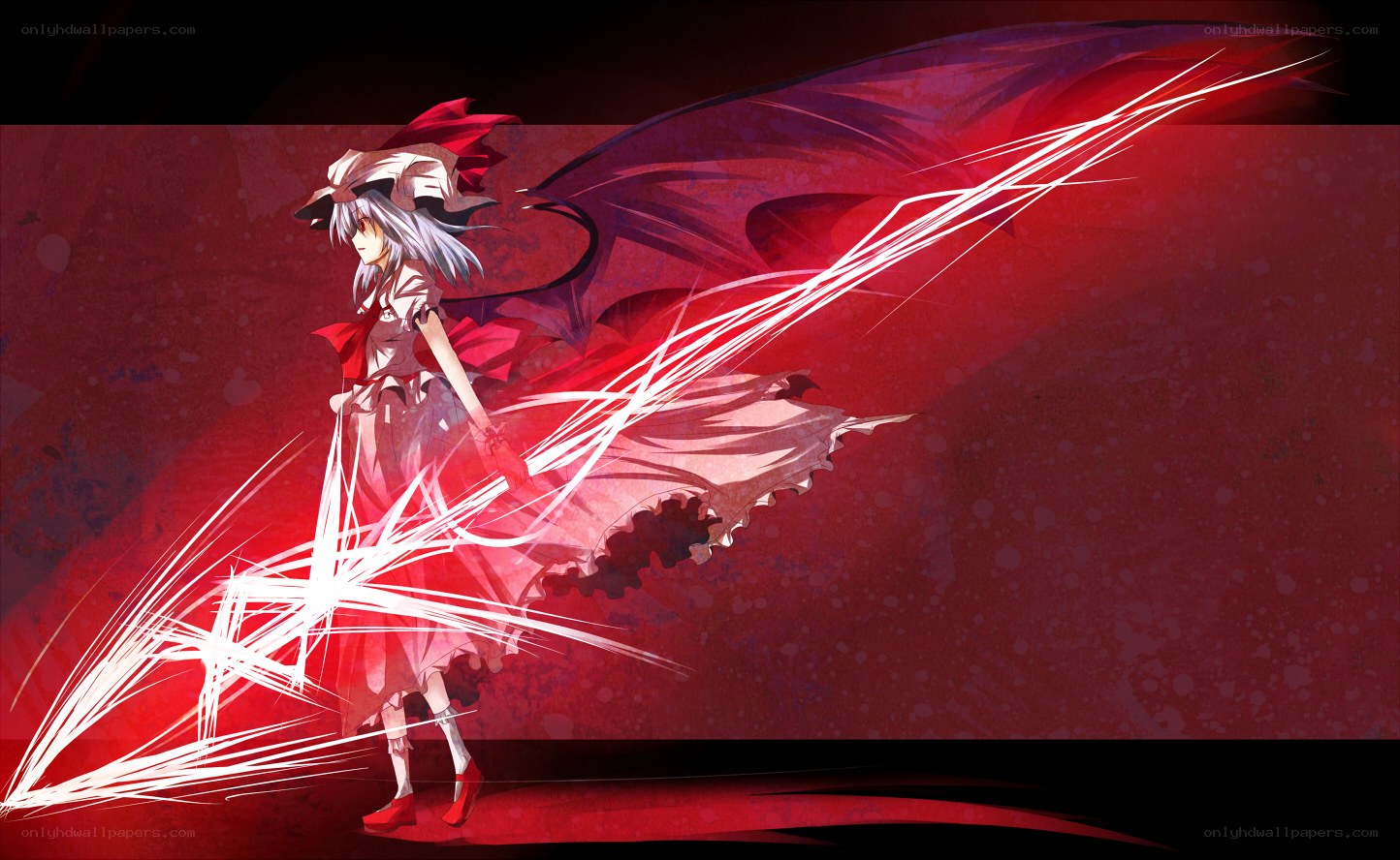 anime character with red energy