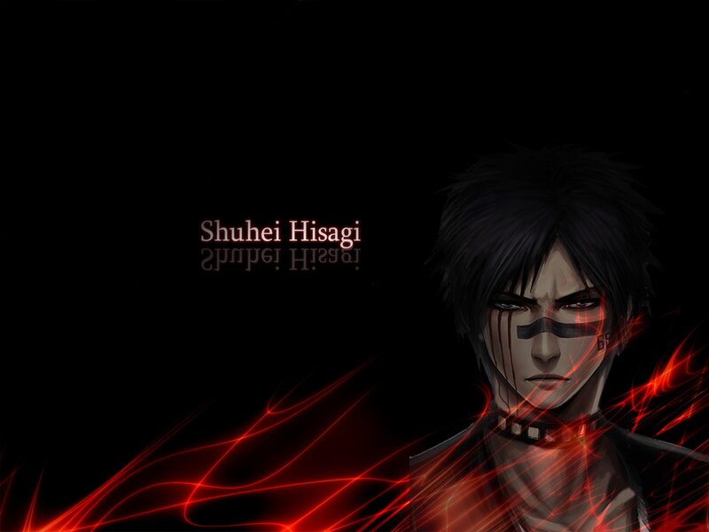 Anime Character with Red Energy — Black, Dramatic