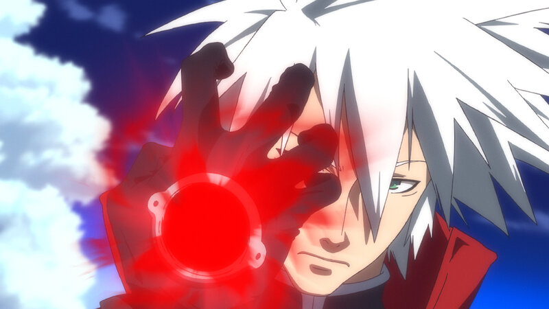 Anime Character with Red Energy — Dramatic