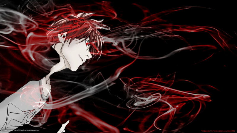 anime character with red energy