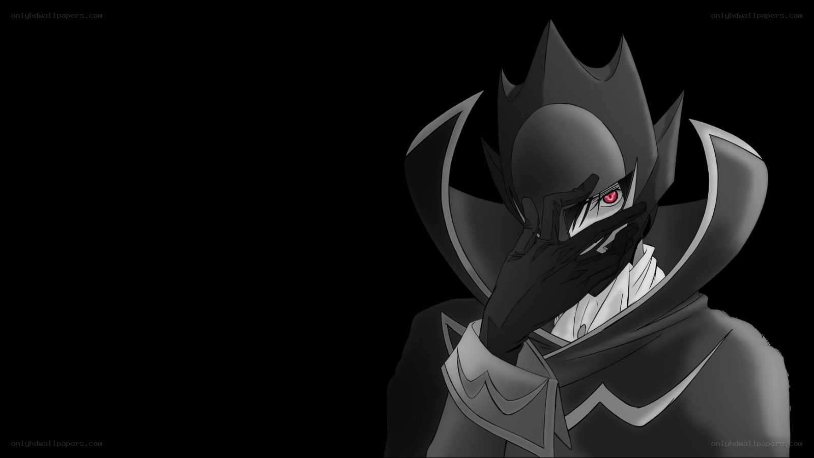 anime character with red eye