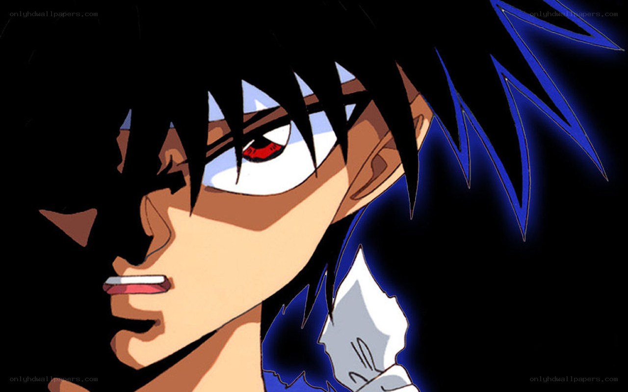 anime character with red eye