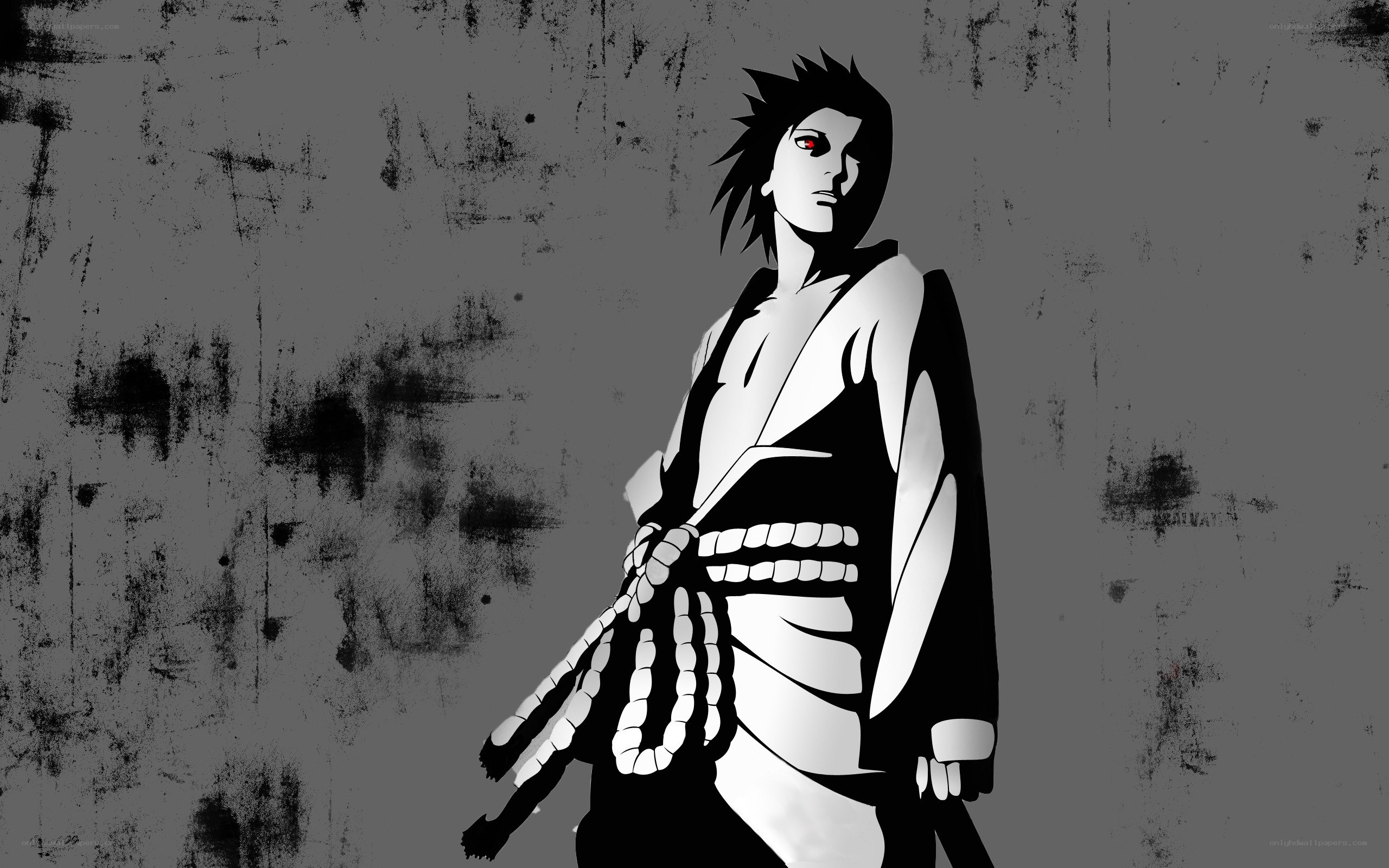 anime character with red eye