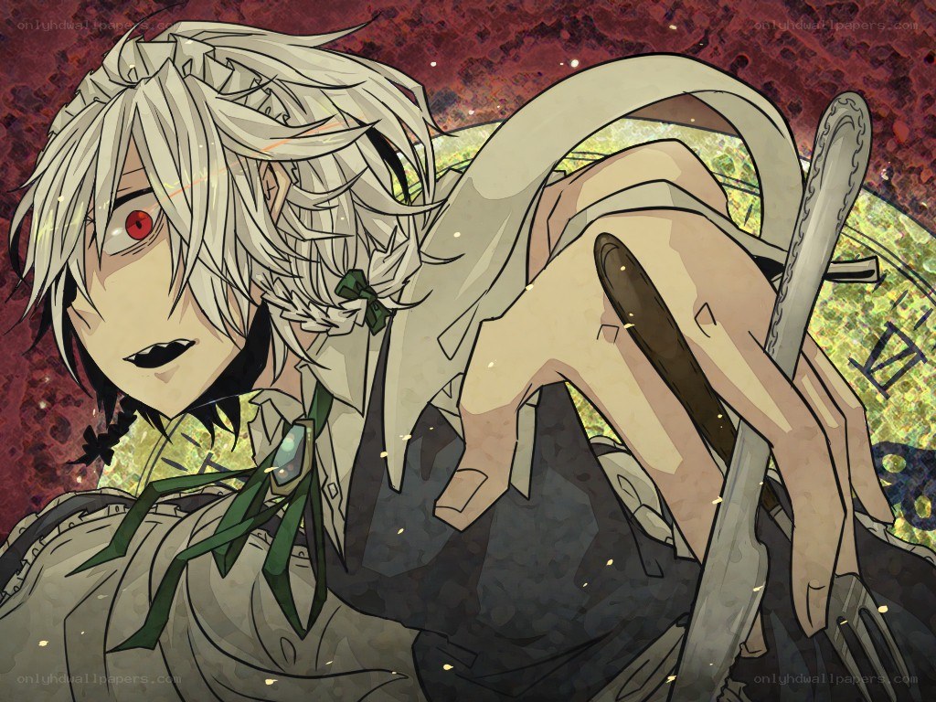 Anime character with red eye