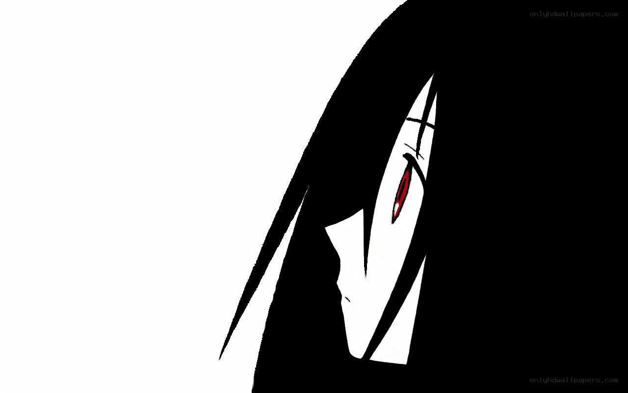 anime character with red eye